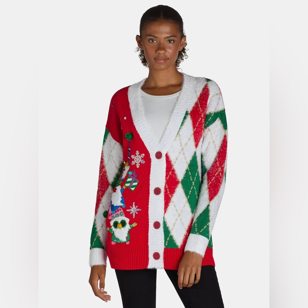 Holiday time | Woman’s | Red Christmas Holiday Sweater |Large